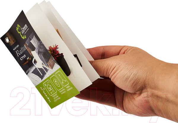 Изображение товара Стул пластиковый Ingreen Rattan / ING6182ГШК (горький шоколад)