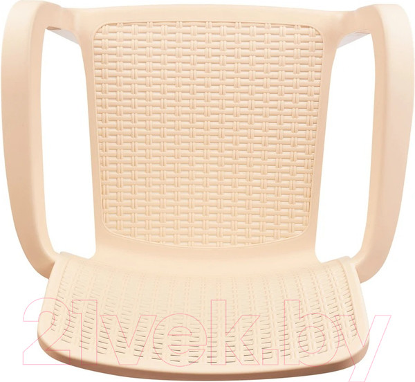 Изображение товара Стул пластиковый Ingreen Rattan / ING6182СЛВ (сливочный)