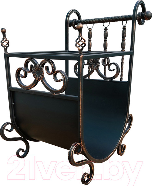 Изображение товара Дровница для камина СтальСнабДизайн ДК-9 2в1