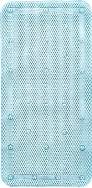 Изображение товара Коврик на присосках Вилина Массажный Лотос 6910 (43x90, голубой)