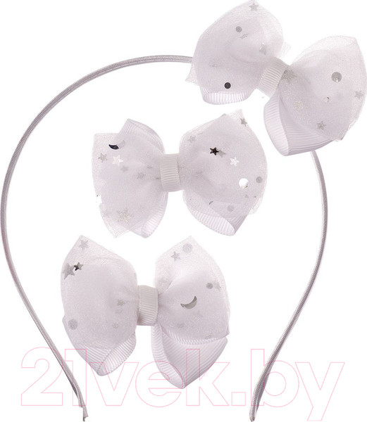 Изображение товара Комплект аксессуаров для волос Bradex Отличница / AS 1242 (белый)