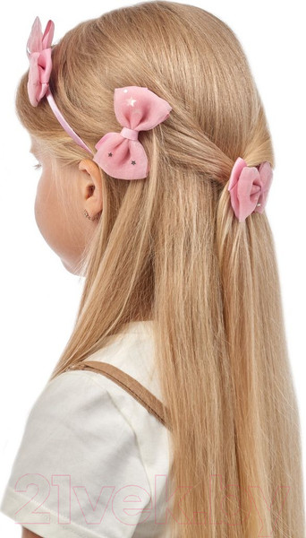 Изображение товара Комплект аксессуаров для волос Bradex Отличница / AS 1243 (персиковый)