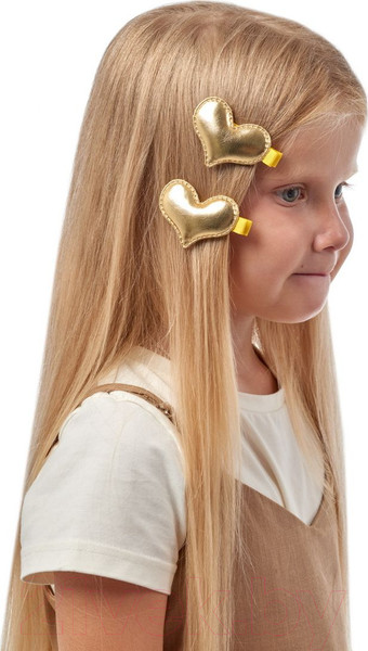 Изображение товара Набор заколок для волос Bradex Сердечки / AS 1247 (золото)