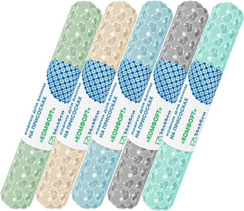 Изображение товара Коврик на присосках Вилина Комфорт 6922 (36x65, балийский берег)