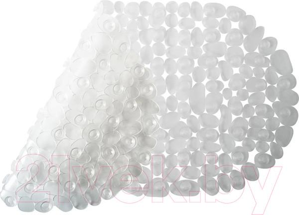 Изображение товара Коврик на присосках Вилина Морская галька 6805 (36x69, белый)