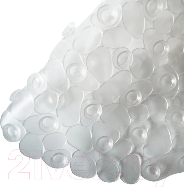 Изображение товара Коврик на присосках Вилина Морская галька 6805 (36x69, белый)