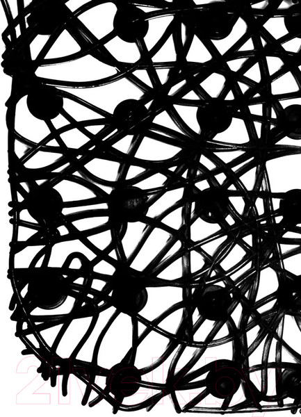 Изображение товара Коврик на присосках Вилина Паутинка 6916 (35x72, черный)