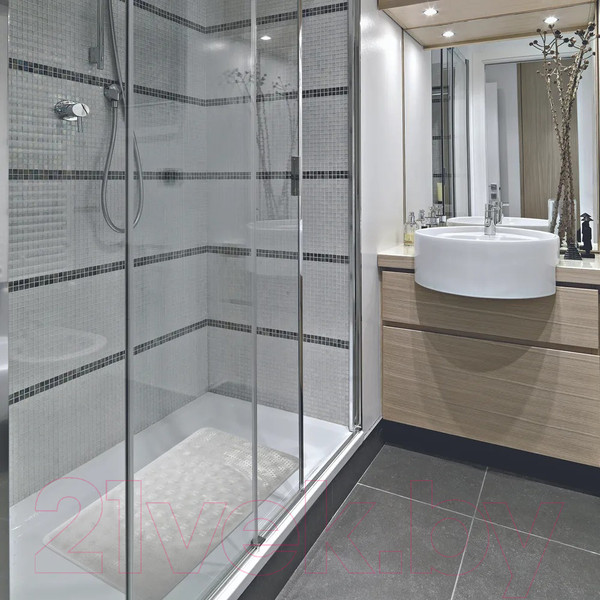 Изображение товара Коврик на присосках Вилина Лужайка 68071 (38x68, прозрачный)