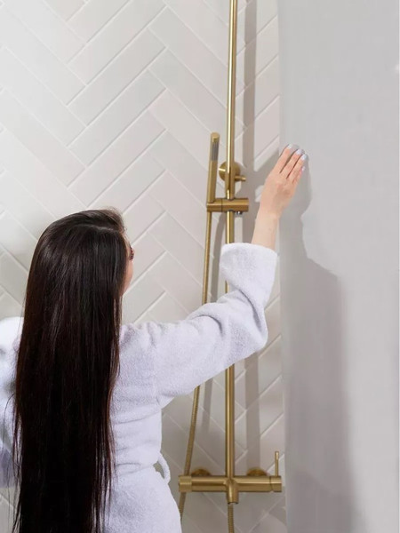 Изображение товара Шторка-занавеска для ванны Вилина Mirage 7070 (180x180, белый)