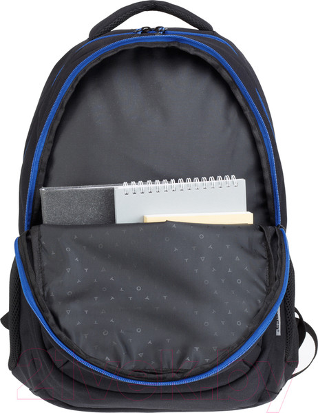 Изображение товара Школьный рюкзак Torber Class X / T5220-22-BLK-BLU-M (черный/синий)