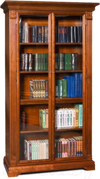 Изображение товара Шкаф с витриной Гомельдрев ГМ 5939 Береза (беловежский орех)