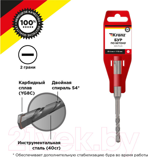 Изображение товара Бур Kranz KR-91-0006
