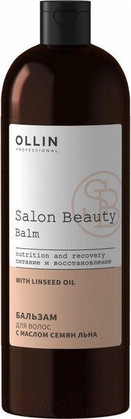 Изображение товара Бальзам для волос Ollin Professional Salon Beauty с маслом семян льна (1л)