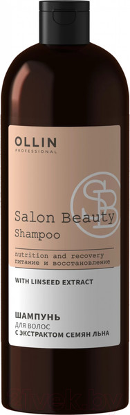 Изображение товара Шампунь для волос Ollin Professional Salon Beauty с экстрактом семян льна (1л)