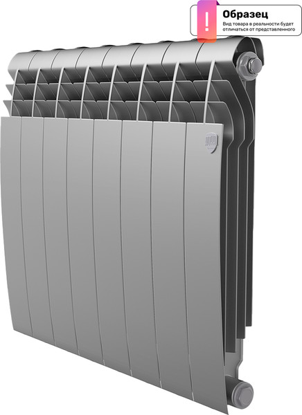 Изображение товара Радиатор биметаллический Royal Thermo BiLiner 500 Silver Satin (15 секций)