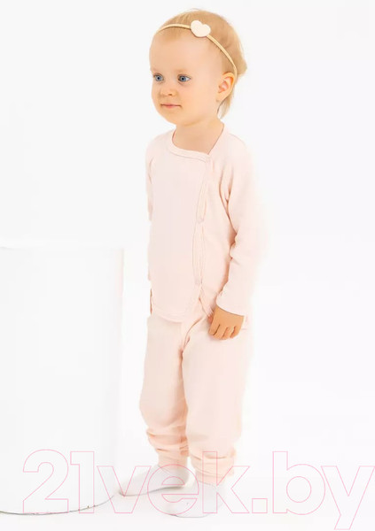 Изображение товара Распашонка Rant Hugs And Kisses / 5372/3-68 (Soft Pink, р.68)