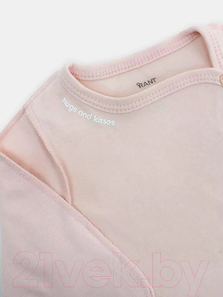 Изображение товара Распашонка Rant Hugs And Kisses / 5472/3-62 (Soft Pink, р.62)