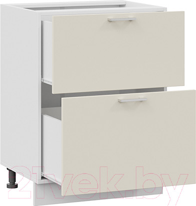Изображение товара Шкаф-стол кухонный ТриЯ Габриэлла 1Н6Я2 (белый/кремовый)