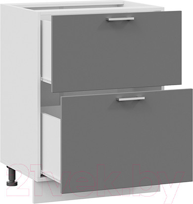 Изображение товара Шкаф-стол кухонный ТриЯ Габриэлла 1Н6Я2 (белый/титан)