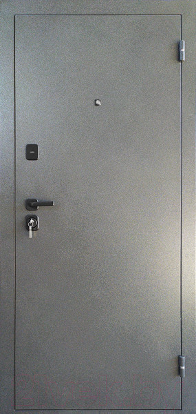 Изображение товара Входная дверь Промет Арктик М 88x205 (правая, букле графит/белый ПФ-039)