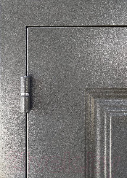 Изображение товара Входная дверь Промет Арктик К 98x205 (правая, букле графит 999/ясень белый ПФ-031)