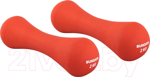 Изображение товара Набор гантелей Sundays Fitness IR92004-D (2х2кг, красный)