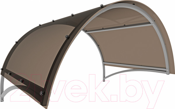 Изображение товара Козырек ИМпласт Арка 1500x1000 Тонированный (с сотовым поликарбонатом 4мм)