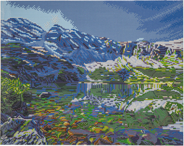 Изображение товара Набор алмазной вышивки Остров Сокровищ Горное озеро / 662429