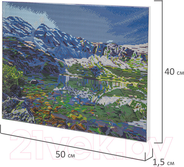 Изображение товара Набор алмазной вышивки Остров Сокровищ Горное озеро / 662429
