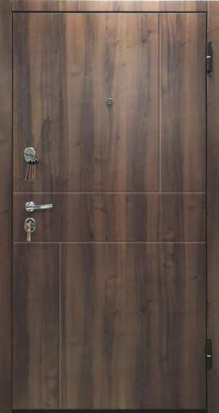 Изображение товара Входная дверь Промет Урбан 86x205 (правая, дуб пасадена/ясень белоснежный/черный муар ЦП)