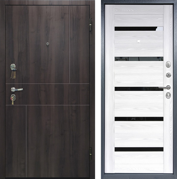 Изображение товара Входная дверь Промет Урбан 86x205 (правая, пасадена/ревьера айс ЦП)