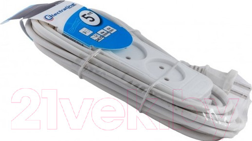 Изображение товара Удлинитель Electraline 62004 (5м, белый)