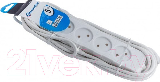 Изображение товара Удлинитель Electraline 62009 (5м, белый)