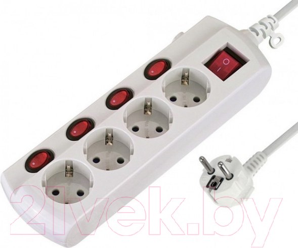 Изображение товара Удлинитель Electraline 62501 (1.5м, белый)