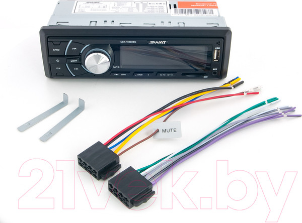 Изображение товара Бездисковая автомагнитола Swat MEX-1033UBG