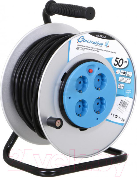 Изображение товара Удлинитель на катушке Electraline 49048 (50м)