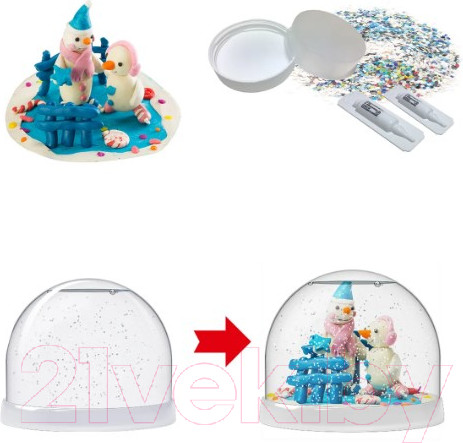 Изображение товара Набор для творчества Magic Moments Волшебный шар. Снеговики / mm-1