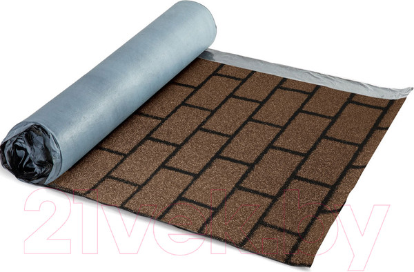 Изображение товара Черепица Технониколь Кирпичная кладка Коричневый (рулон)