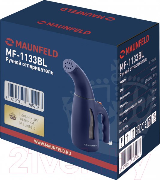 Изображение товара Отпариватель Maunfeld MF-1133BL