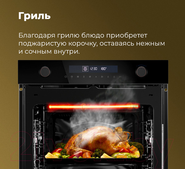 Изображение товара Электрический духовой шкаф Maunfeld MEOR.7217DMW