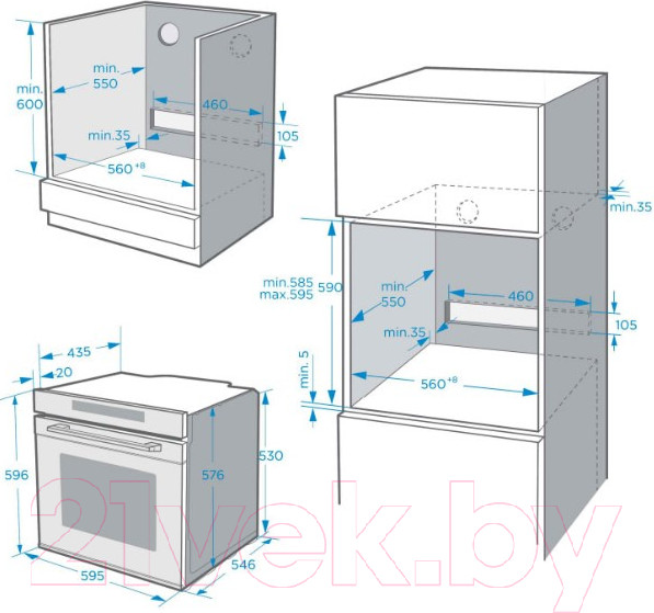 Изображение товара Электрический духовой шкаф Maunfeld MEOR.7217DMW
