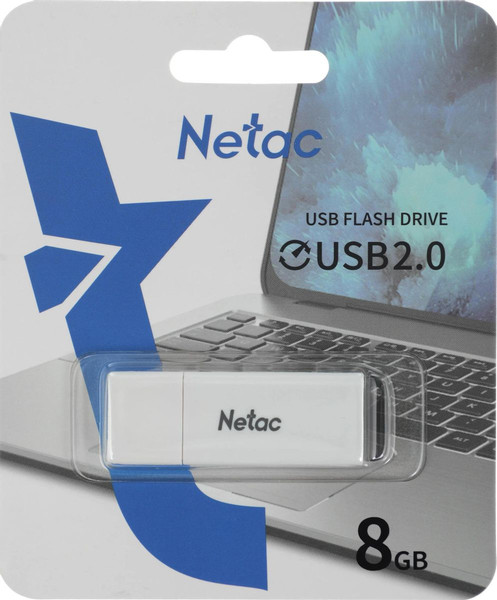 Изображение товара USB flash накопитель Netac U185 USB 2.0 8GB (NT03U185N-008G-20WH)