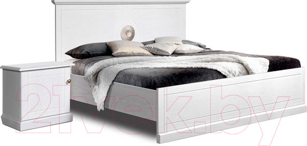 Изображение товара Двуспальная кровать Гомельдрев Виола ГМ 8824 160x200 Дуб (бьянко)