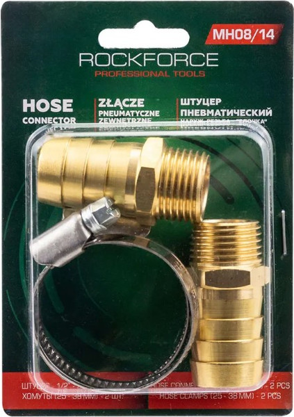 Изображение товара Штуцер пневматический RockForce RF-MH08/14