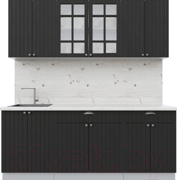 Изображение товара Кухонный гарнитур Интерлиния Берес 2.0А (дуб английский/бискайская сосна)