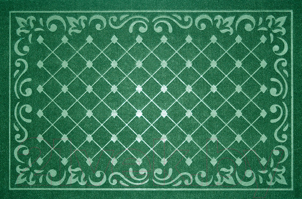Изображение товара Коврик грязезащитный Kovroff Ромбы 40x60 / П/10/01/06 (зеленый)