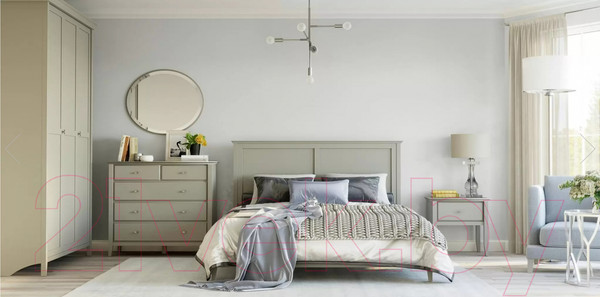 Изображение товара Двуспальная кровать Гомельдрев ГМ 8814-03 180x200 (ольха/светло-серый)