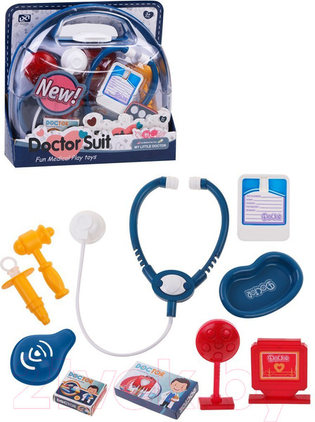 Изображение товара Набор доктора детский Наша игрушка В чемоданчике / 8808-1