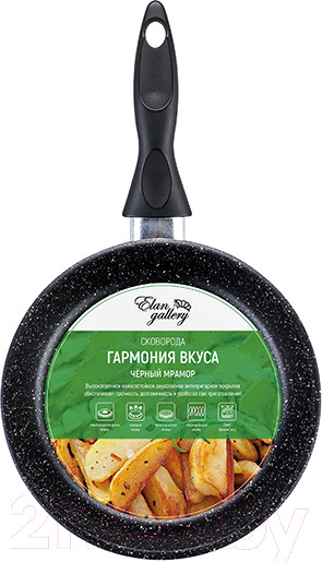 Изображение товара Сковорода Elan Gallery Гармония вкуса / 120204 (черный мрамор)
