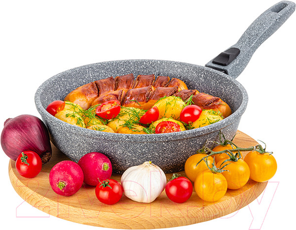 Изображение товара Сковорода Elan Gallery Гармония вкуса / 120586 (серый мрамор)